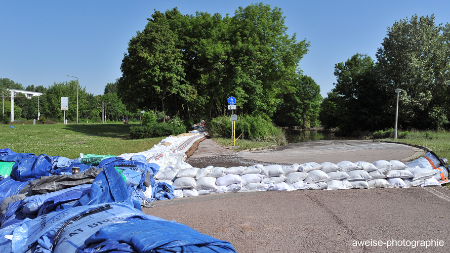 Blick auf den Gimritzer Damm