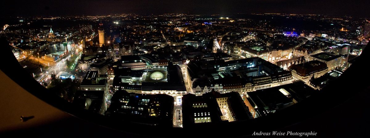 Leipzig vom Uniriesen - Blick in die Innenstadt
