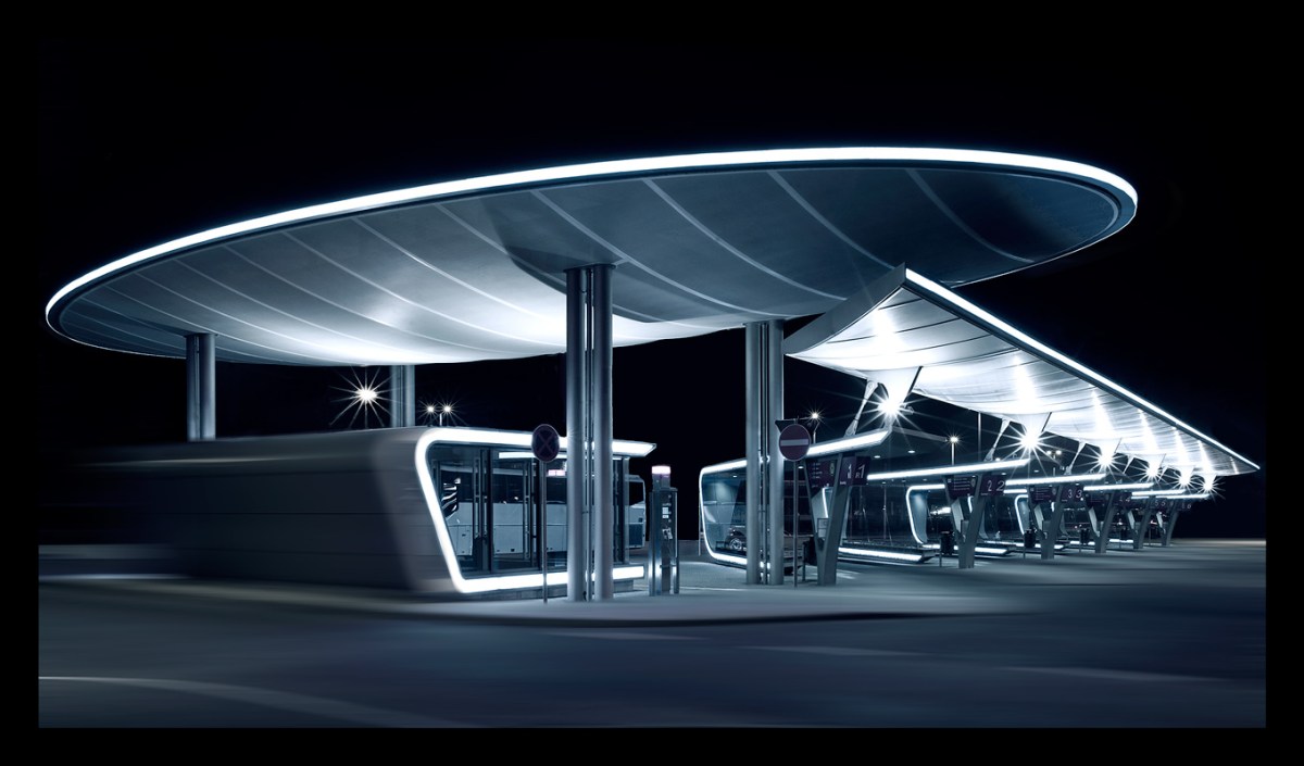 Busbahnhof Halle , bearbeitet