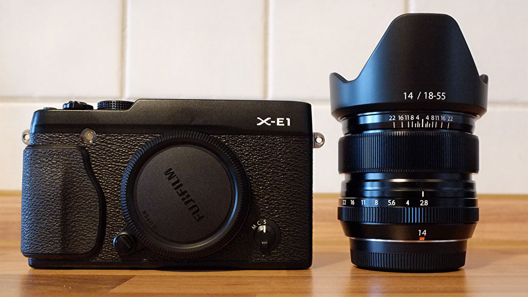Fuji XE 1 mit Fujinon XF 14/2.8