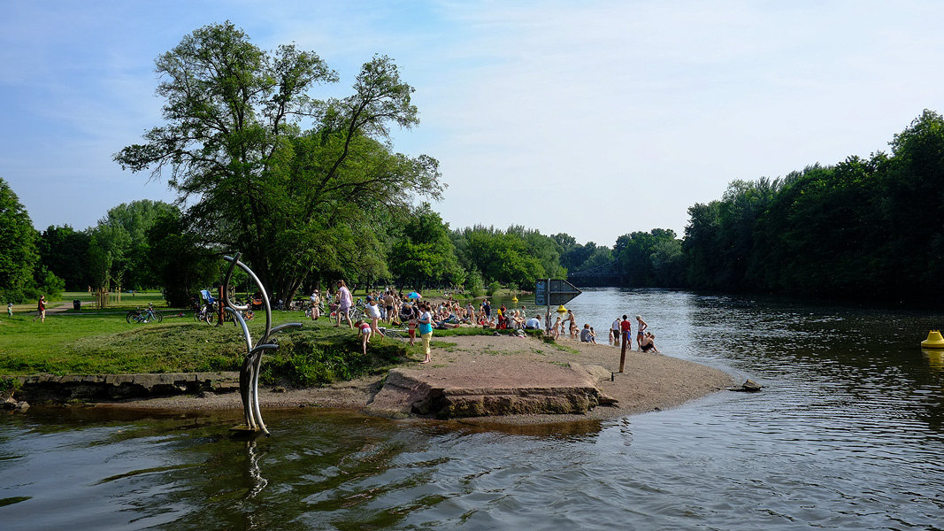 Saalestrand an der Ziegelwiese