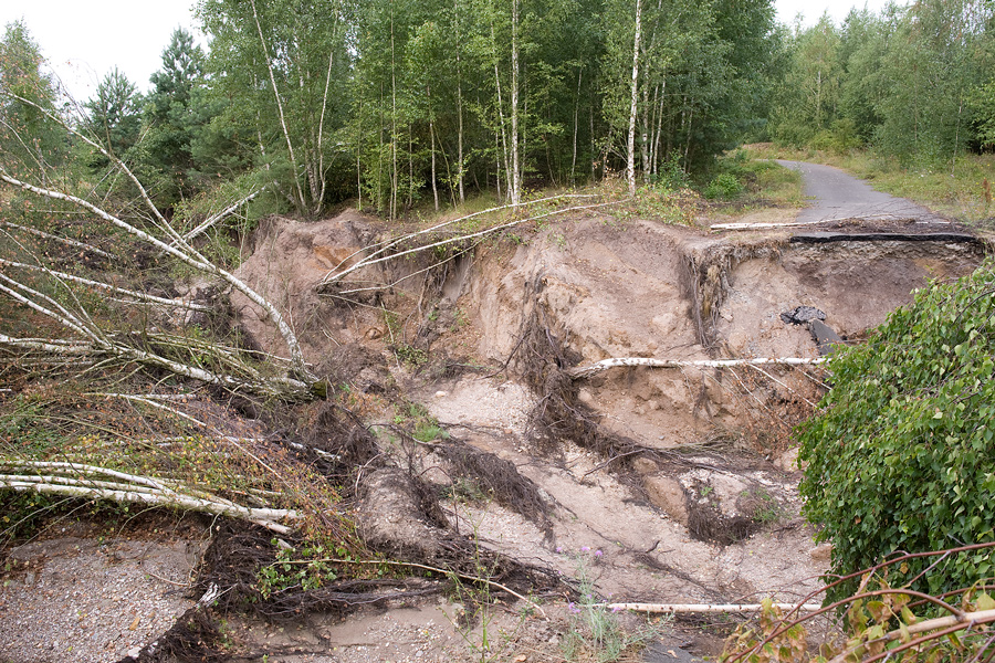 Flut 2013 Goitzsche Radweg