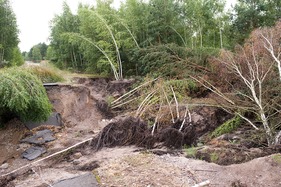 Flut 2013 Goitzsche Radweg