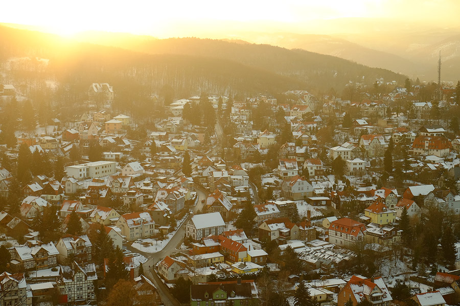 Wernigerode vom Schloß gesehen