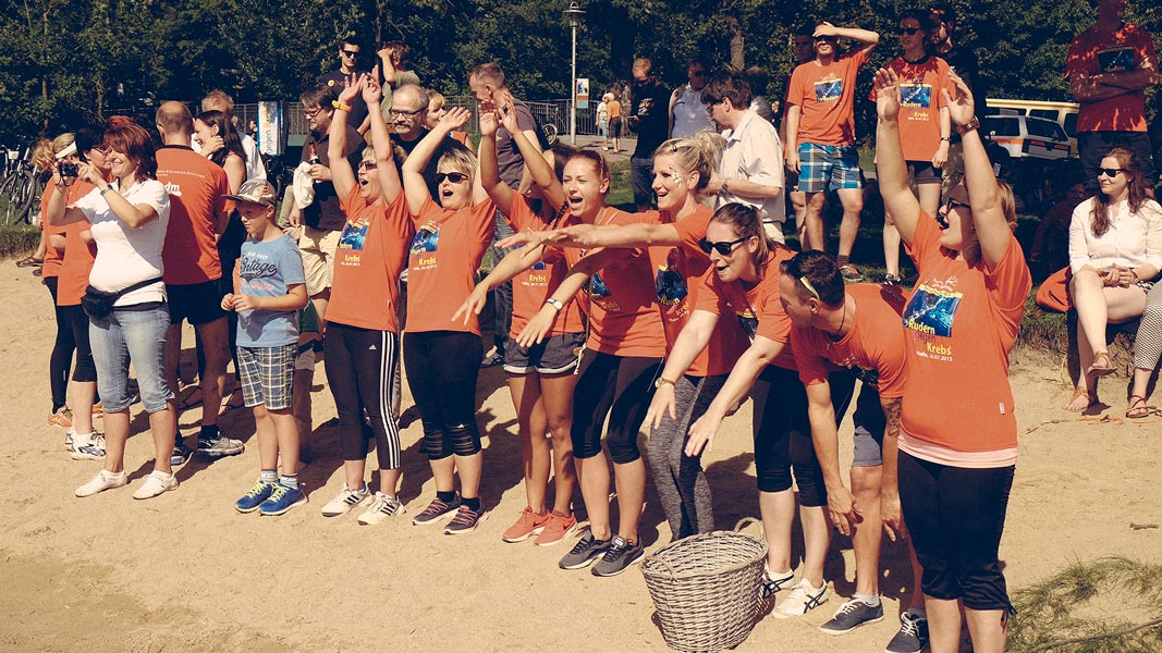 26.07.2015 , Halle/Saale  , Rudern gegen den Krebs